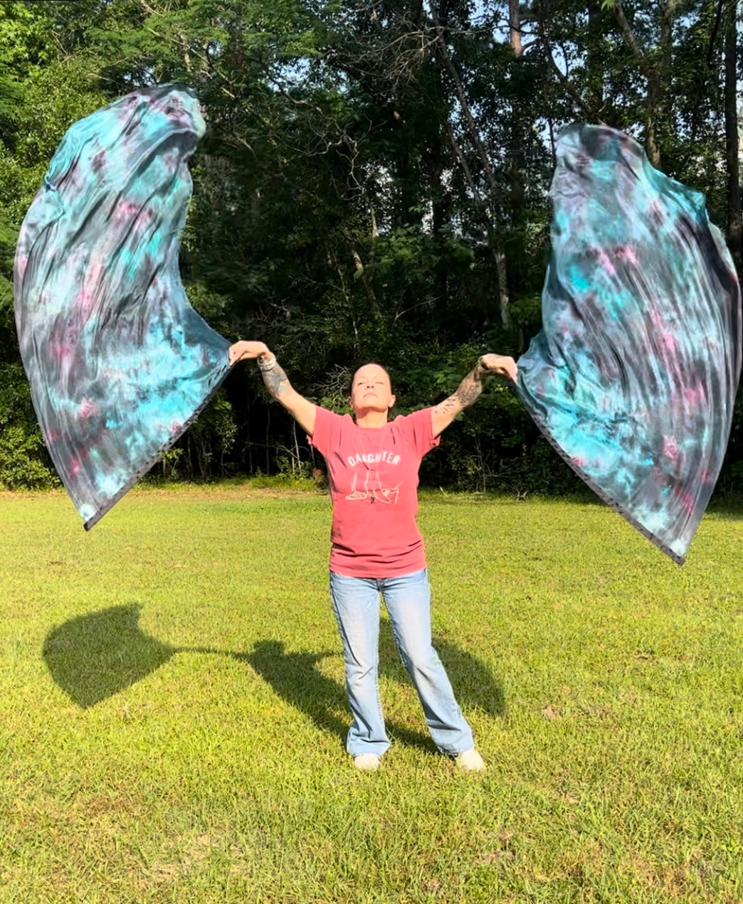 Prophetic Dyed Worship Banners (sz medium, Made to order)